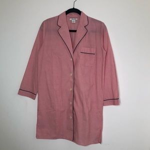 Madewell Pink Pajama Shirtdress